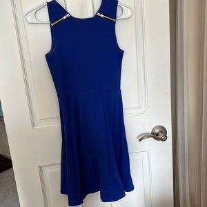 Blue skater dress